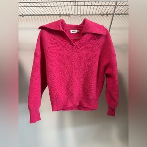 Indee Girls/Teen Fuchsia Polo Knit Sweater Size Xs 14/16
